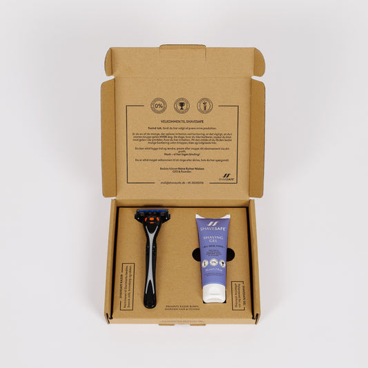 SHAVESAFE PROVPACK: 50ml Gel 1 x Rakhyvel